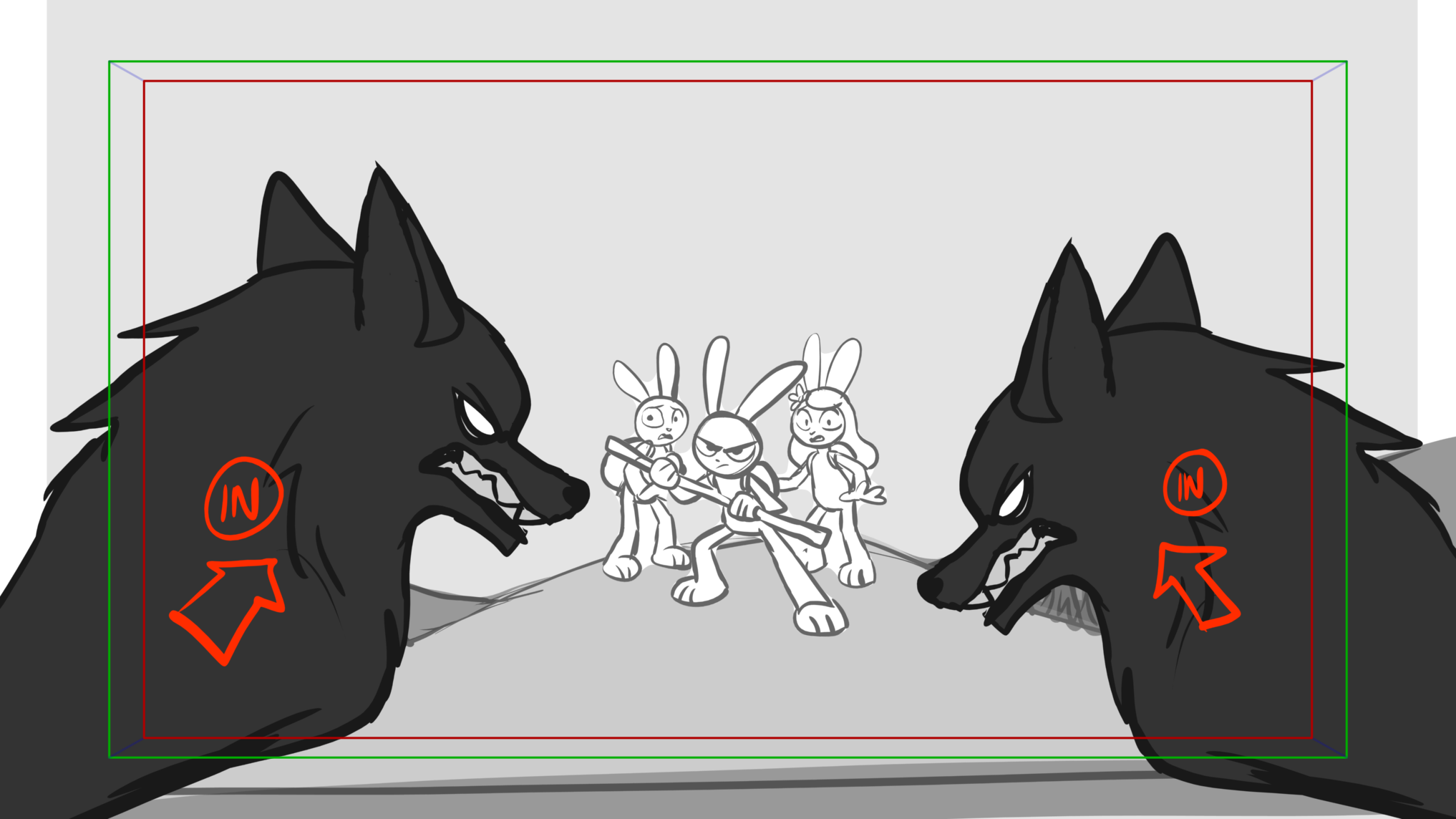 Venom Wars — Escena 9, panel 5, storyboard by Melissa Ballesteros